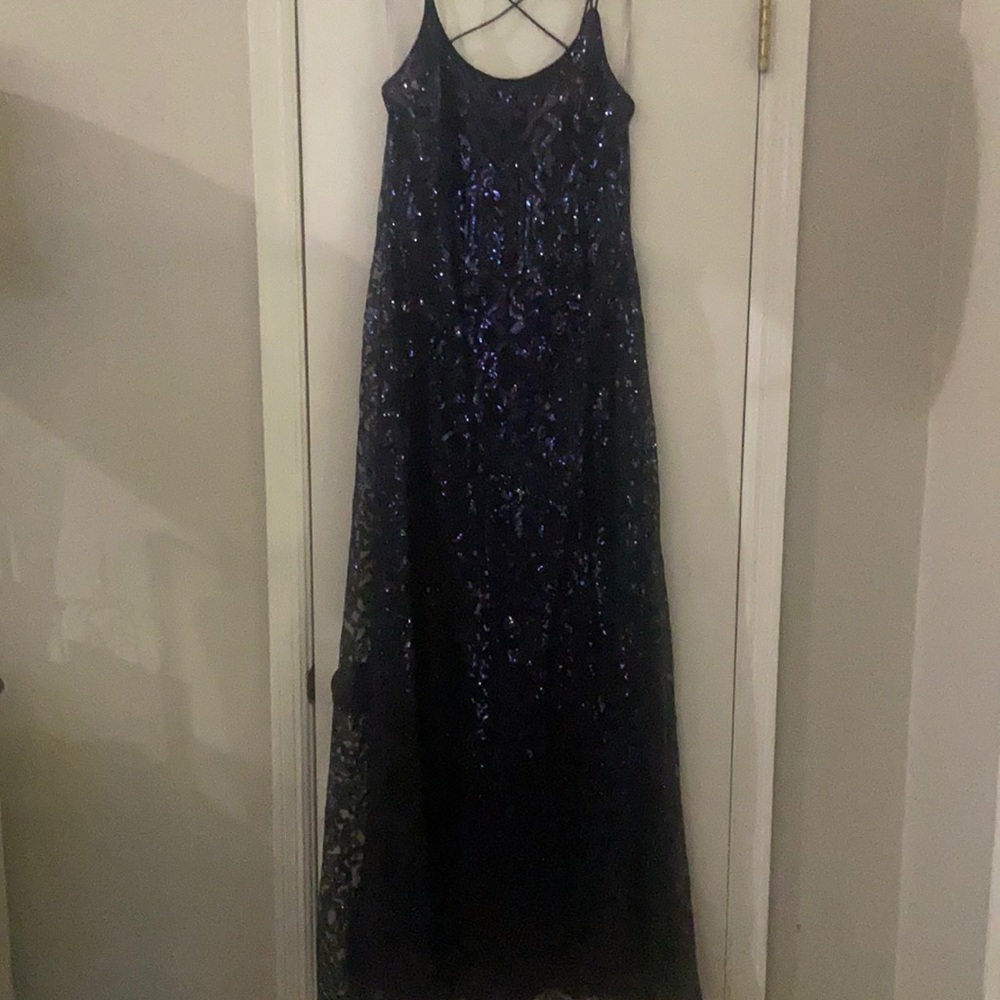 Watters Blue Sequin Dress